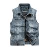 Autumn Outdoor Leisure Cowboy Men's Single Breasted Lapel Work Clothes Vest