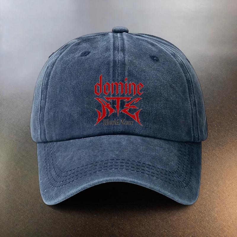 A Domine World Tour Washed Baseball Cap a Daily Sunprotection Hat for Outings a Musthave Fashion Accessory for Couples a