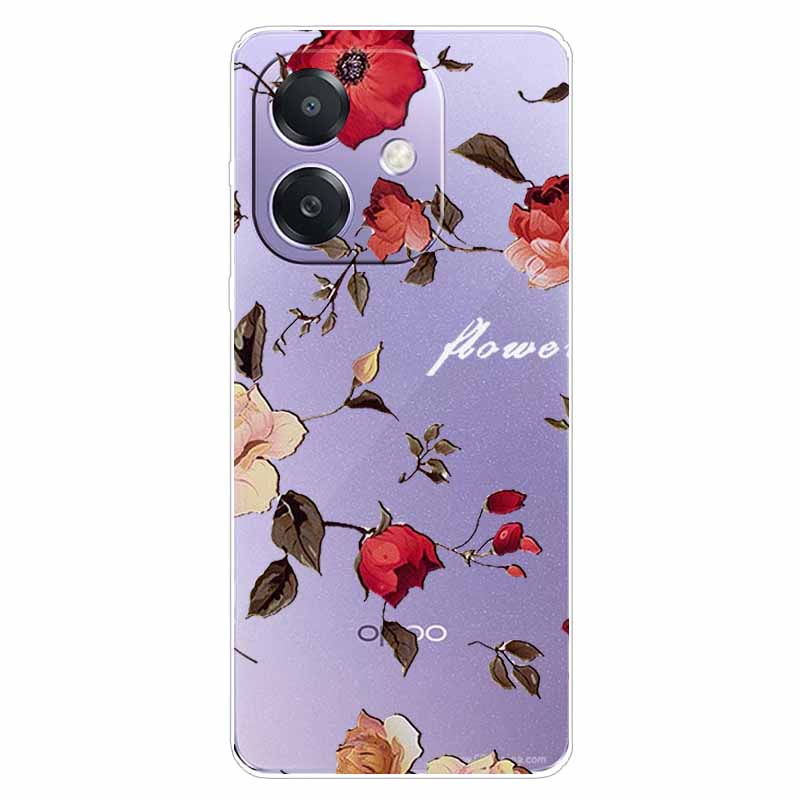 Для Oppo A60 5G CPH2683 Чехол OPPO A40 4G CPH2669 Прозрачный Мягкий Силиконовый ТПУ Чехол с Рисунком для A60 5G Прозрачный Мягкий ТПУ Чехол A40 4G