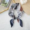 Thin cotton and linen small square scarf fresh and breathable women's soft literary and decorative small silk scarf summer scarf women's versatile 
