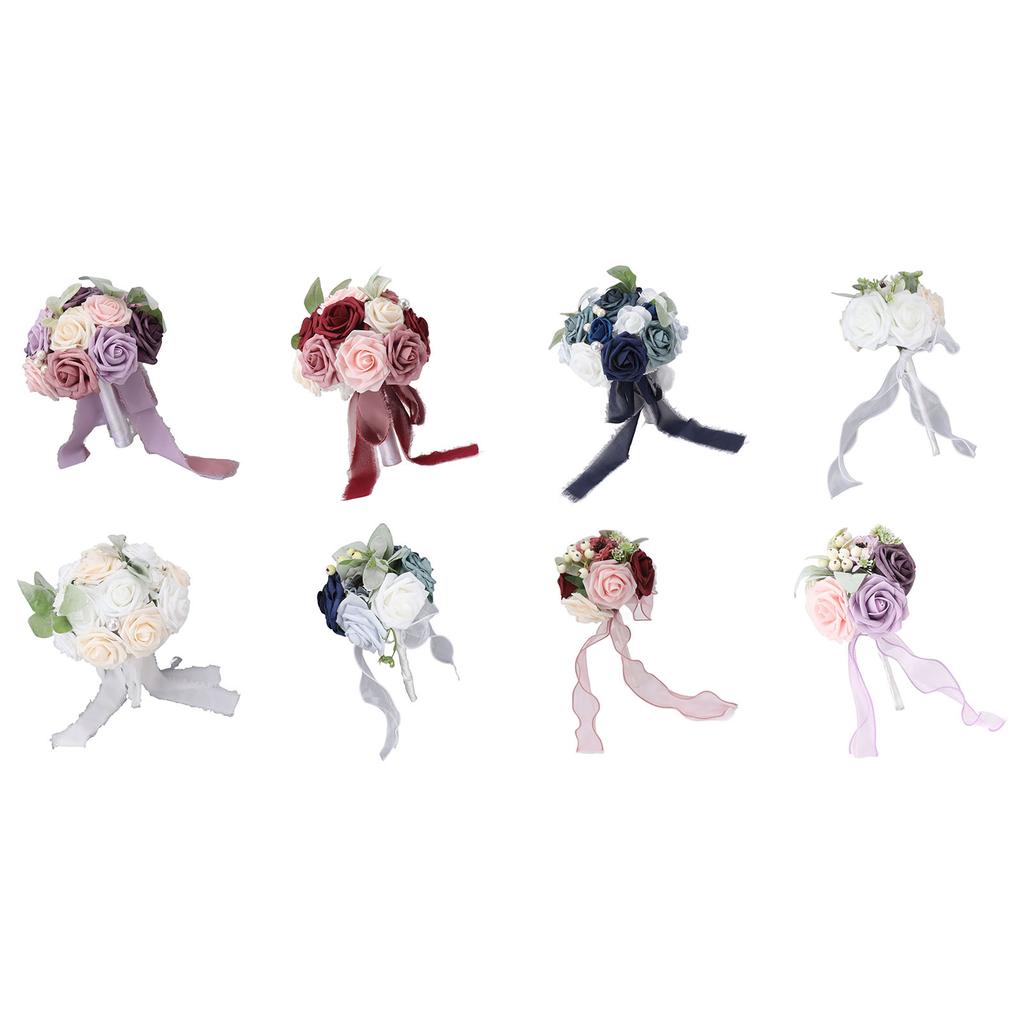 Свадебный букет Яркий цветной держащий цветы Романтичный ручной работы Элегантный держащий цветы для вечеринок