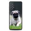 Милый чехол для телефона с собакой мопсом для Samsung A51 A71 A21S A12 A11 A15 A25 A31 A41 A23 A33 A53 A73 A03S A05S A13 5G A35 A55