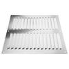 NUOLUX Air Vent Cover, Stainless Steel Ventilation Grille, Exhaust Vent Louver Grille Cover, Silver