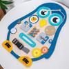 Wooden Penguin Shaped Unlock Montessori Entertainment Board Children Toy Puzzle