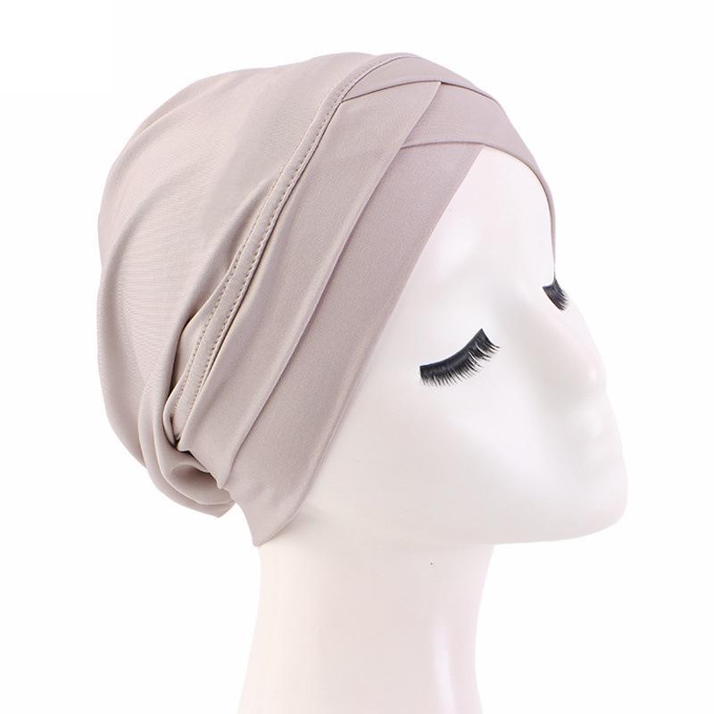 1Pc Solid Color Extra Long Tube Hijab New Women Indian Headwrap Magic Turban Head Wrap Polyester & Spandex