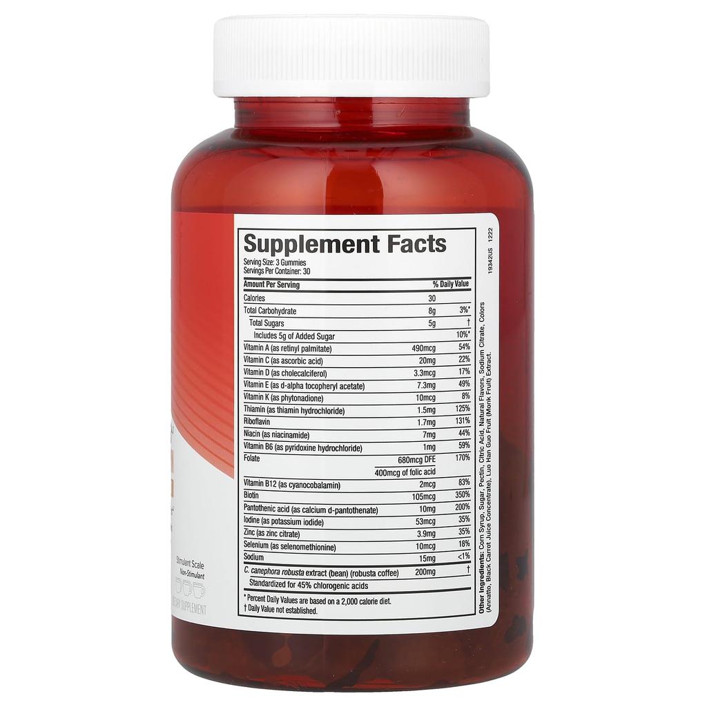 Hydroxycut Weight Loss + Multivitamin Gummies, Fruit Flavor, 90 Gummies