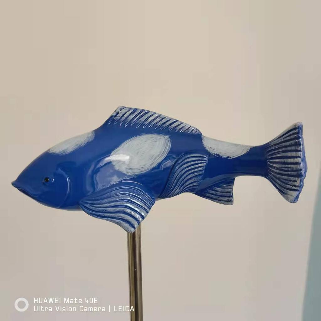 1 шт. Керамические садовые поделки из смолы Koi, декоративные украшения для газона, разноцветные поделки из смолы для украшения двора