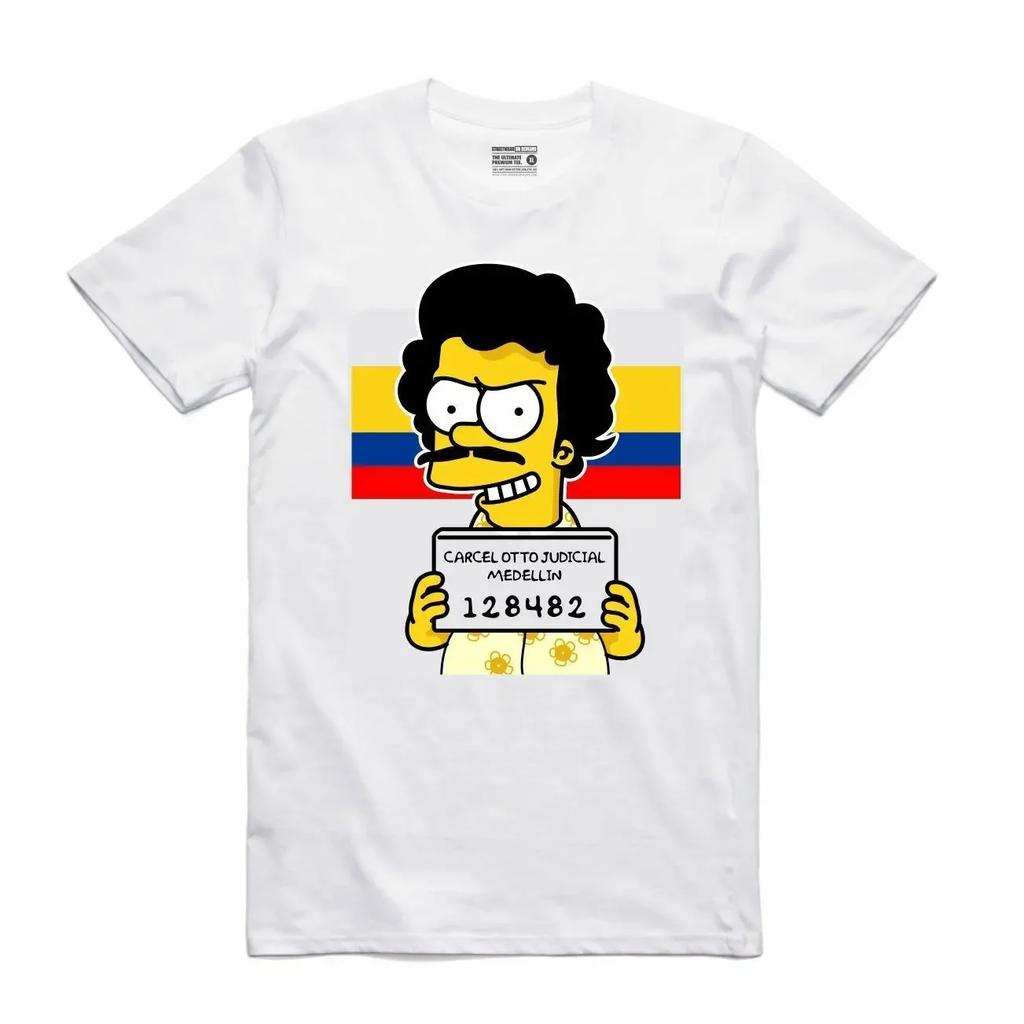 Brand New Streetwear On Deunisexd Bootleg Esco Bart White T Shirt Small 3xlarge