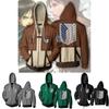 Unique Attack On Titan Hoodie Hooded Sweater Sweatshirt Zipper Coat Cosplay Costume For Creative Dressing