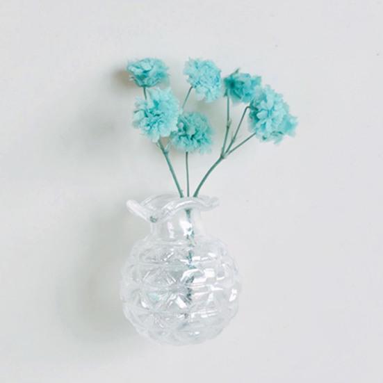 5 шт. Мини стеклянная ваза магнит на холодильник домашний офис кухонный шкафчик холодильник 3D ваза для цветов магнитное украшение орнамент