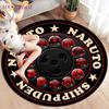 Anime Naruto Round Carpets for Living Room Rugs Soft Flannel Floor Area Rug Bedroom Carpet Mat for Children Kitchen Rug
