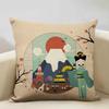 Japan Mount Fuji Ukiyo-e Retro Cushion Cover Sofa Pillowcase Home Decor Pillow Case 45x45cm Linen Home Textile Products
