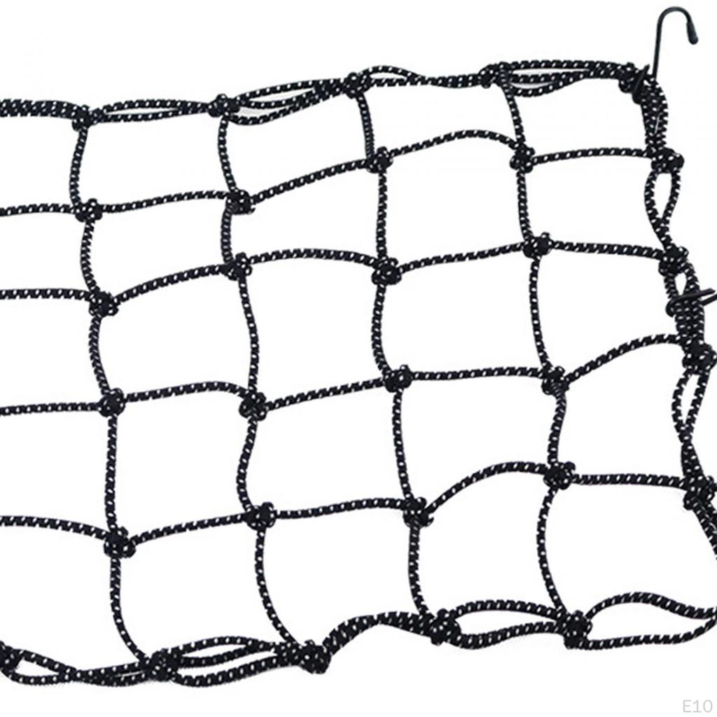 40cmx40cm Luggage Thicken Netting with Metal Hooks Motorcycle Accessories Cargo Net