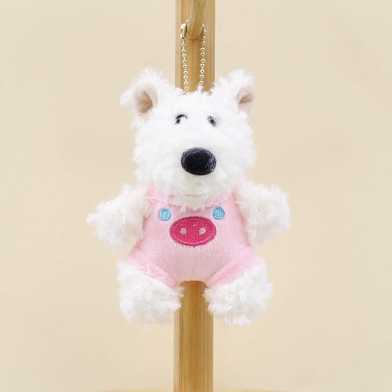 Charming And Cute Westie Plush Toy Keychain Adorable Dog Bag Accessory