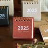 2025 Mini Desk Calendar Standing Flip Desktop Calendar Daily Scheduler for Planning Organizing Home School Office Table Decoration