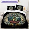 Serpent Symbols Pattern Bedding,Quilt Set Quilt Cover Pillowcase Home Birthday Gift (1*duvet cover+2*pillowcase,without core)