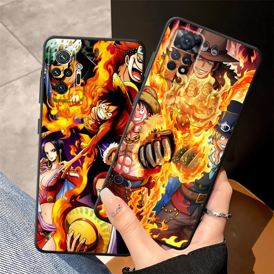 Чехол для телефона Funda для Xiaomi Redmi Note 11S 12S 11 13 12 Pro Plus 10 9 8 Pro 9s 10S Крутой Луффи ЭЙС