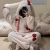 Winter Cute Girl Cartoon Coral Fleece One-piece Pajamas Women's Winter 2025 Warm One-piece Loungewear Ins