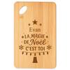 Planche À Découper - PLANETEE - Evan Magie De Noël Sapin - Bambou - Motif Sapin Festif - Idéal Apéro & Cadeau