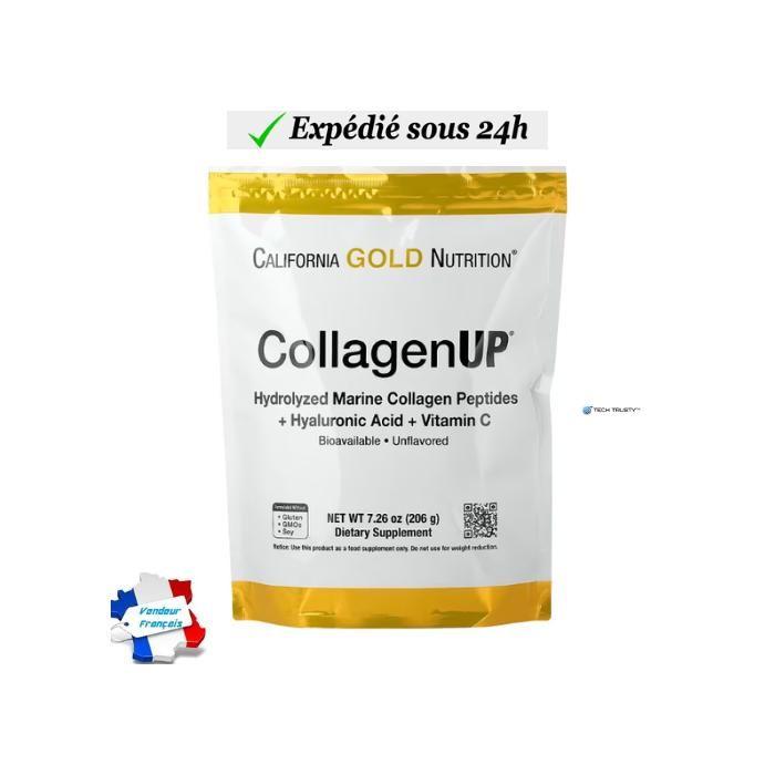 Морской коллаген в порошке - California Gold Nutrition - Гидролизованные пептиды - Антивозрастной - Поддержка суставов