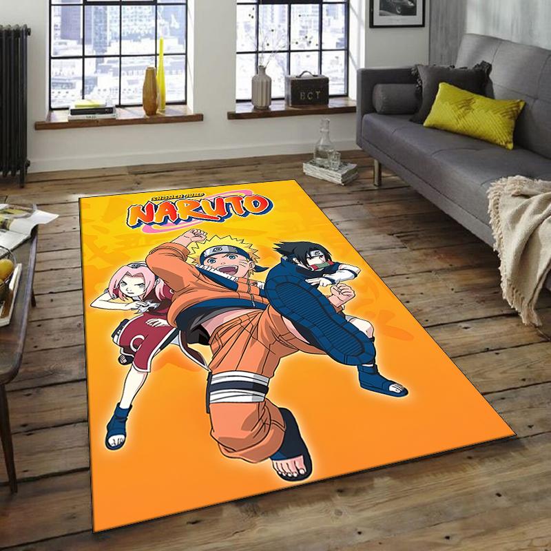 1pc NARUTO Design Area Rug - Non-Slip, Soft & Cozy Floor Mat for Living Room, Bedroom, Office - Indoor/Outdoor Decorative Carpet