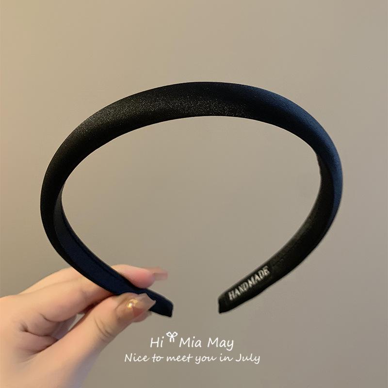 French Red Satin Headband 2025: Stylish Travel Face-Washing Hair Accessory