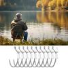 10/20Pcs Luminous Live Shrimp Hooks Heavy Duty Metal Barbed Fishhook Freshwater Saltwater Catfish Bass Fishing Hooks
