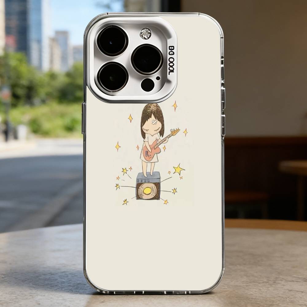 Милый Y-Yoshitomo Nara Жесткий чехол для телефона для iPhone 16 15 14 13 12 11 Pro Max Plus16E X XR XS Max ударопрочный Полное покрытие