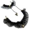 [K7228] - Black 'Courtisanes' Designer Set (lace) - Necklace and Bracelet