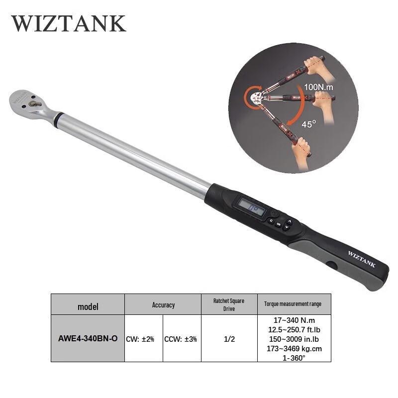 Цифровой угловой динамометрический ключ WIZTANK