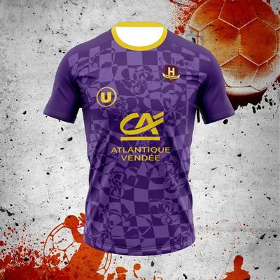 Мужская футболка HBC Nantes Handball для молодежи и детей Спортивная Оверсайз Тренировочная Униформа для гандбола Дышащая Унисекс Майка