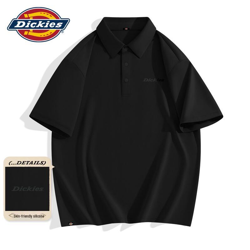 Мужская рубашка-поло Dickies Premium из ледяного шелка, деловой повседневный стиль, быстросохнущая, с коротким рукавом