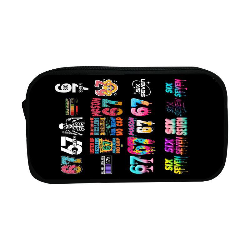 Six Seven 67 Large Capacity Pencil Case for School Students - Unisex Stationery Organizer