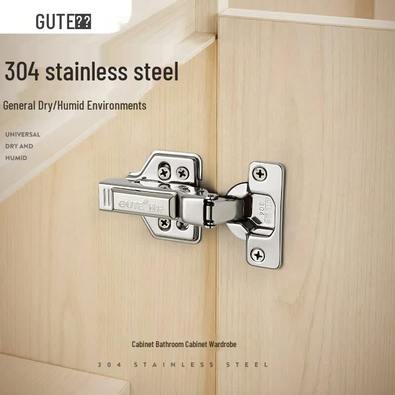 GUTE 304 Stainless Steel Full Overlay Soft-Close Cabinet Hinge