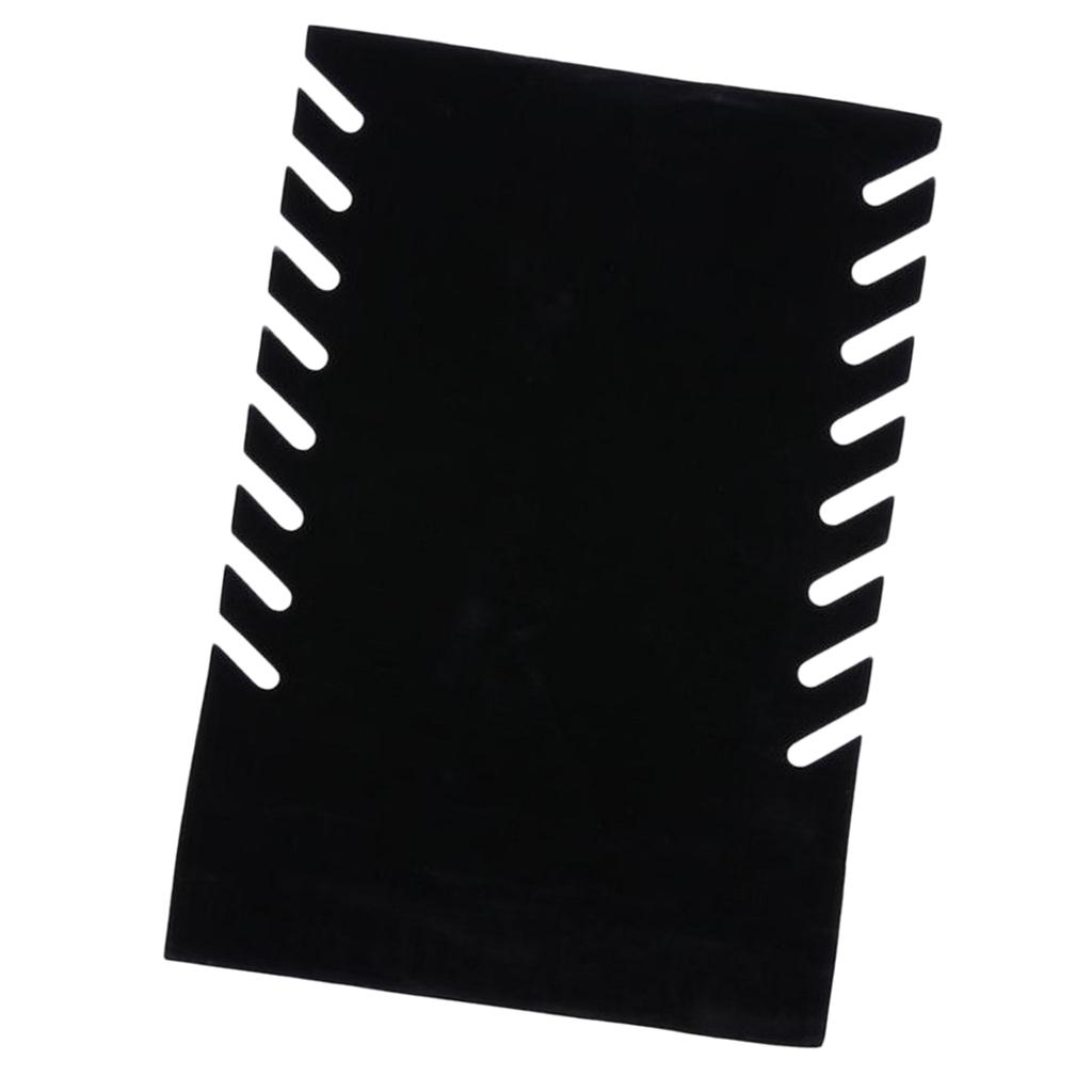 Necklace Pendant Display Holder Stand Velvet Easel Organizer Rack 19x35.5cm