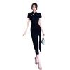 Women's Style Young Jacquard Split Cheongsam Dress