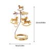 Золотые подсвечники Вращающийся поднос Рождество Романтика Вращение Карусель Подсвечник для чайной свечи Ужин Свадьба Бар Вечеринка