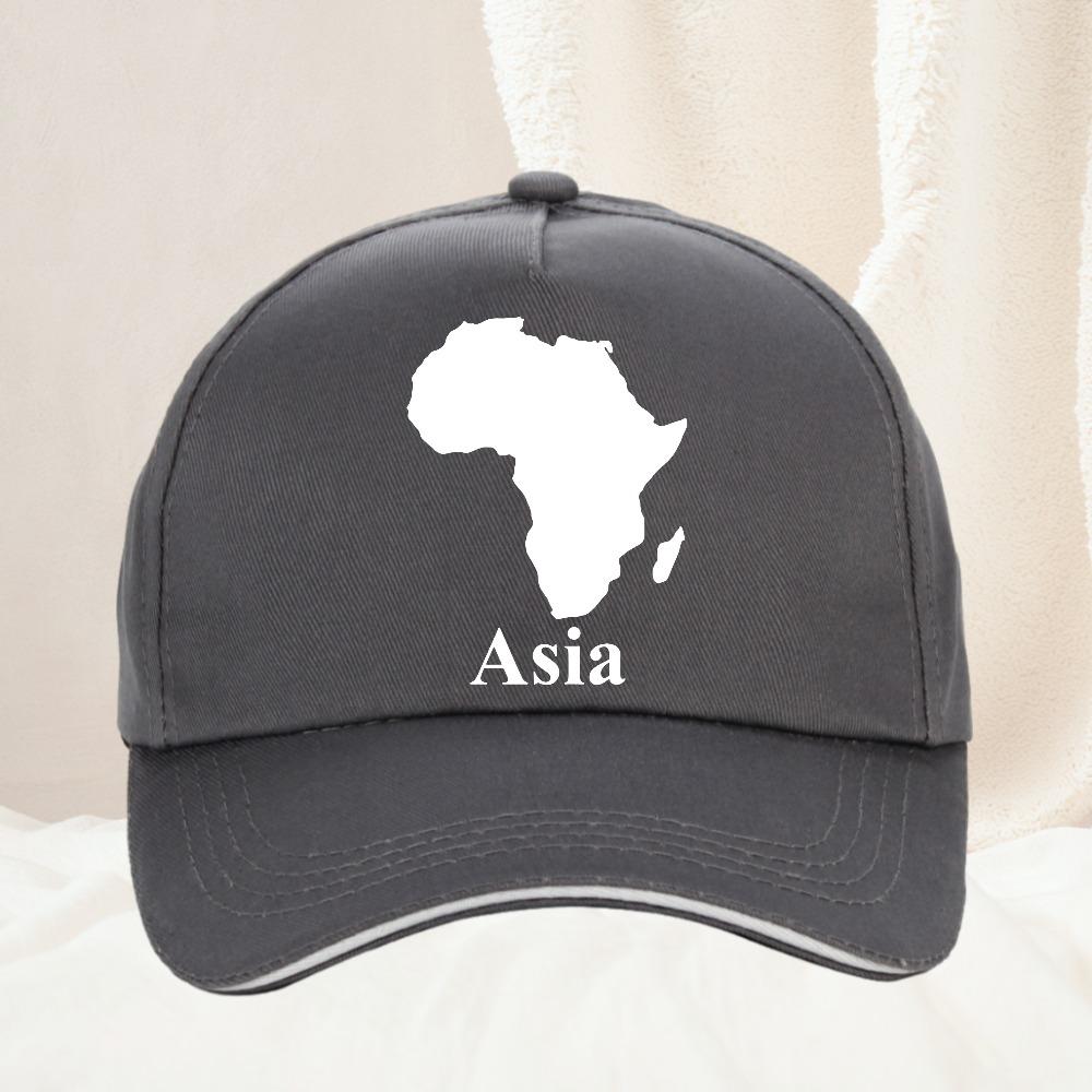 Unisex AFRICA ASIA HAT FUNNY PARODY MAP Women Cool Summer Adjustable Hat Baseball Cap Gift for Unisex