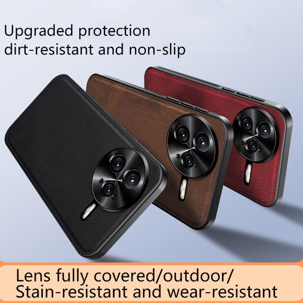 For Xiaomi Redmi K80 5G/Poco F7 Pro 5G Case PU+TPU+PC Phone Back Cover with Metal Lens Frame