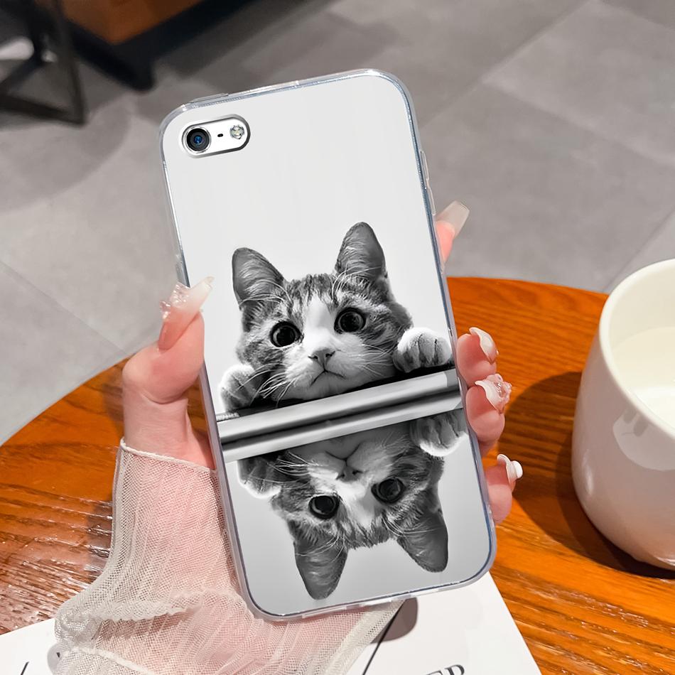 Для iPhone 4 5 5S 6 Plus Чехол для телефона Чернильная живопись Мягкая прозрачная силиконовая задняя крышка Для Apple iphone4 iphone5 5 S iphone6 6+ Funda