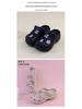 Детские сандалии Crocs с закрытым носком, 2 способа ношения: Мягкие, пляжные, комнатные, уличные повседневные шлепанцы.