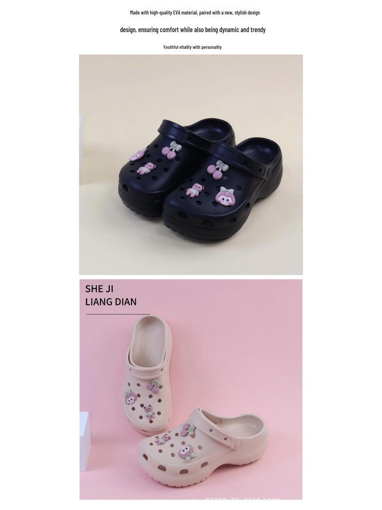 Детские сандалии Crocs с закрытым носком, 2 способа ношения: Мягкие, пляжные, комнатные, уличные повседневные шлепанцы.