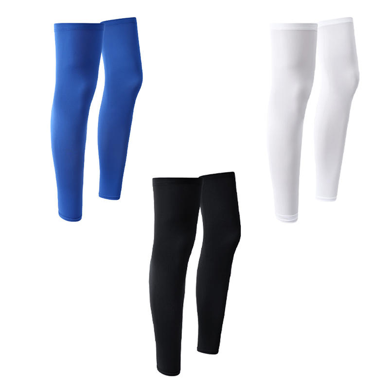 Летние анти-УФ рукава для ног с защитой от солнца, велосипедные гетры, противоскользящие спортивные защитные рукава, дышащие