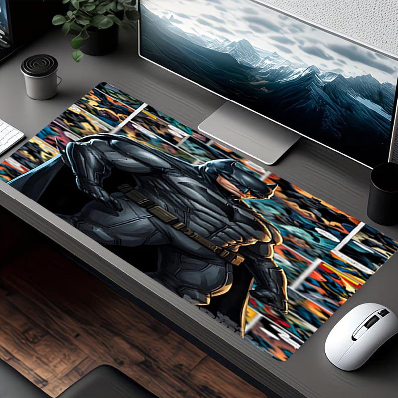 Batman Print Mouse Pad, for Keyboard Pad Laptop PC Mat for Office Home Use, Desk Decor, Perfect Birthday Gift for Gamers