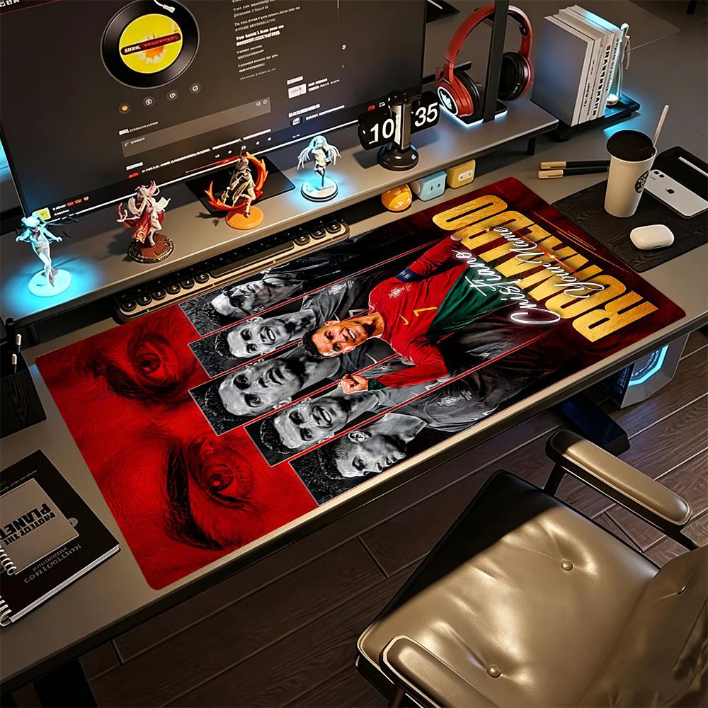 Cristiano Ronaldo (166) Customize Text Mouse Pad Keyboard Pad Study Desk Mat Non-Slip Rubber Bottom Perfect Gift for Gamers And Professionals