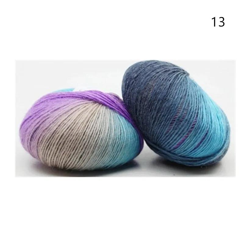 5 Yarn Rolls Rainbow 50gball Wool Crochet Yarn Fancy Lana Knitting Yarn Croche Laine Hand Knitting Colorful Soft Fine