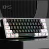 Проводная механическая игровая клавиатура с RGB-подсветкой, универсальная 61 клавиша, мини-проводная офисная клавиатура с мышкой