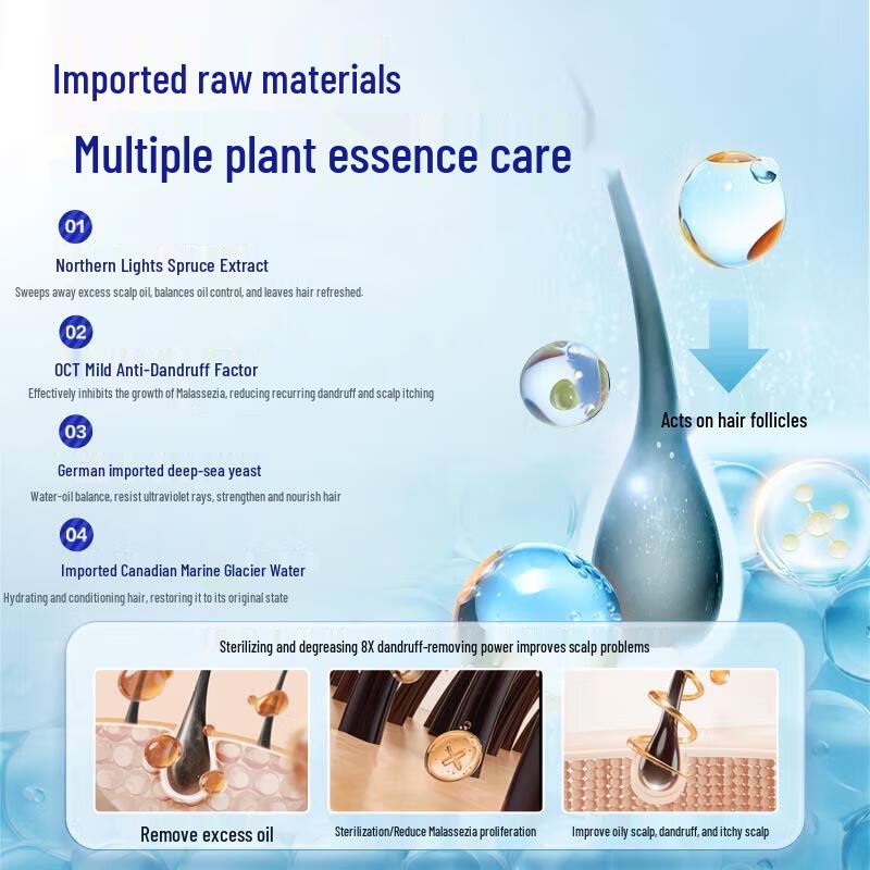 Ocean Supremacy Men's Water Cool Oil Control Anti-Dandruff Shampoo