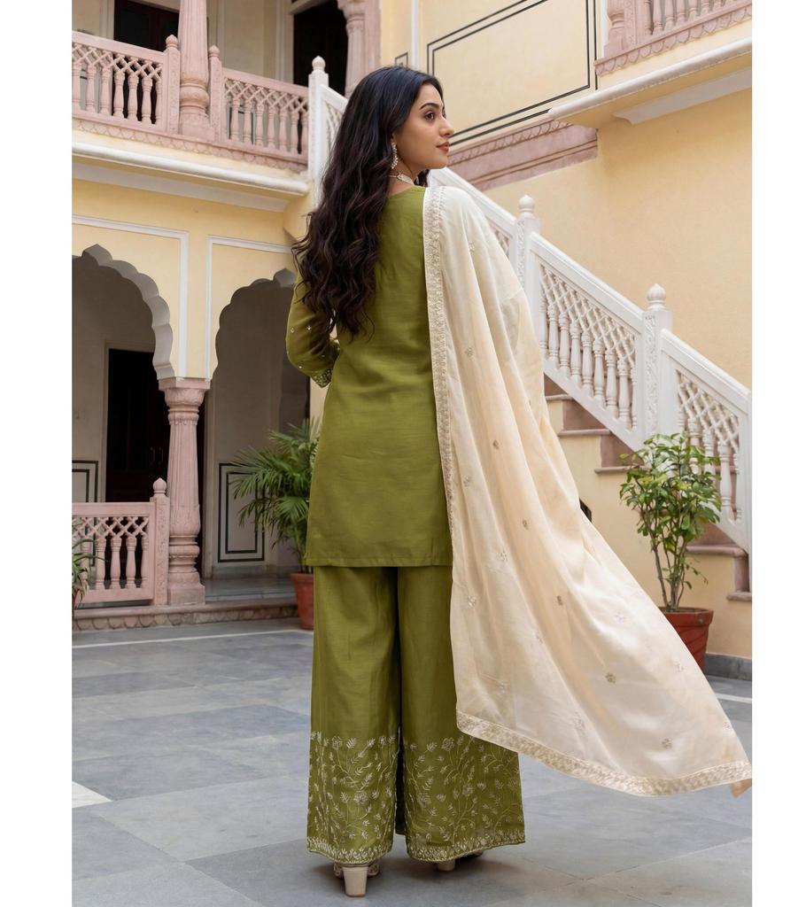 Дизайнерский набор Palzoo Элегантная этническая одежда Женский костюм Сальвар Камиз Болливудский пакистанский костюм