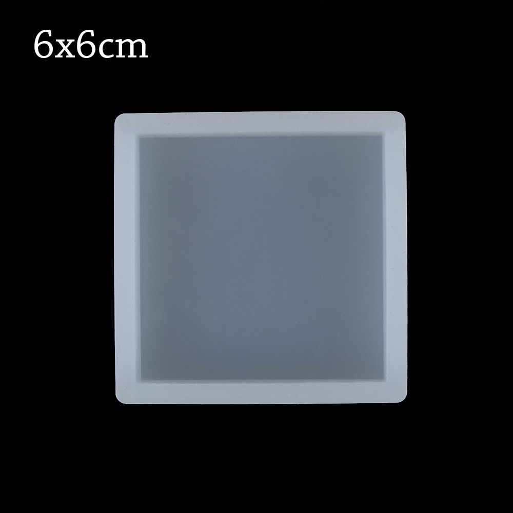 Pendant Agate Silicone Cup Mad Coaster Mold Jewelry Making Mould Epoxy Resin Casting Molds Square